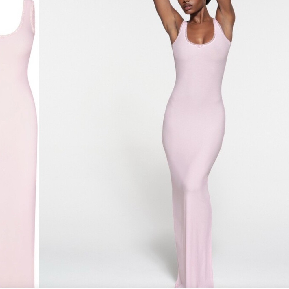SKIMS Soft Pink Maxi Dress